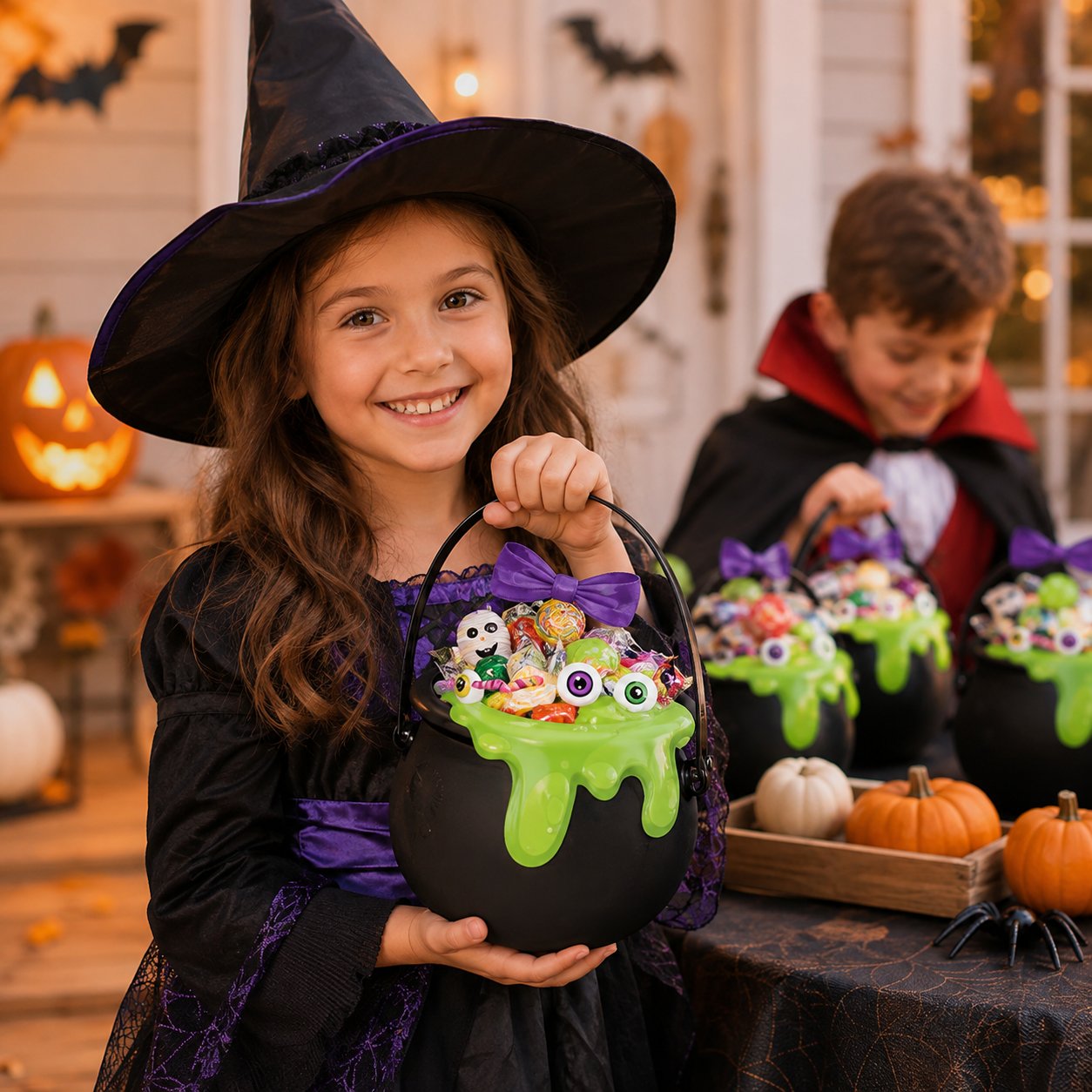 🔥Halloween Treat Bags – 10/30/50PCS Party Packs 🎃