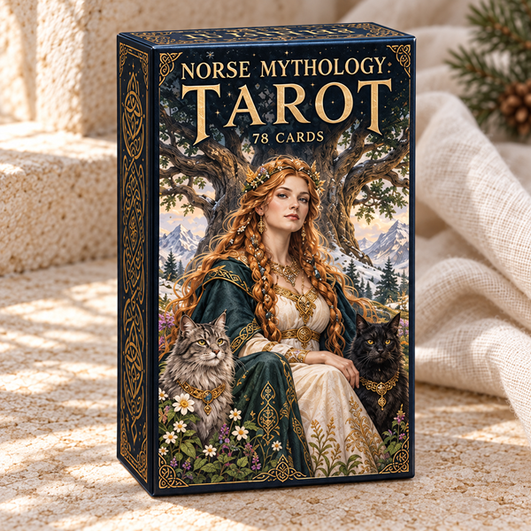 🌿 Norse Mythology Tarot — 78 Cards of Intuition, Beauty & Renewal ✨