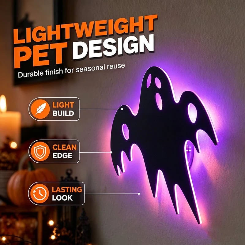 🎃 8PCS Halloween Glow-in-the-Dark Wall Stickers