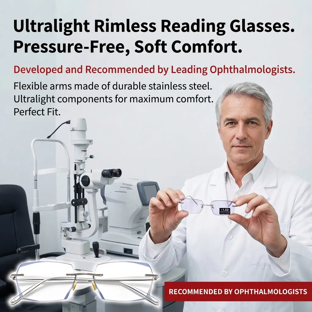 [Co-Created by Designers]Gypsophila Smart Zoom and Color-Changing Reading Glasses, Auto Focus Distance Near Progressive Multi-focus HD Vision
