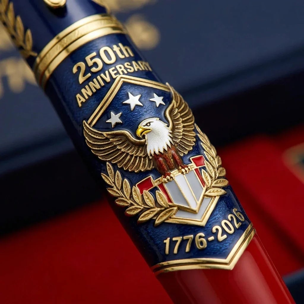 🖊100% Handmade 250th Anniversary Pen丨Crafted From Real Titanium Alloy & Bullet Casing