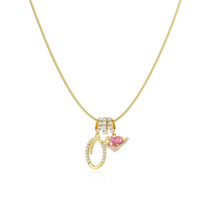 3-Layering Initial A-Z Letter Pendant Necklaces