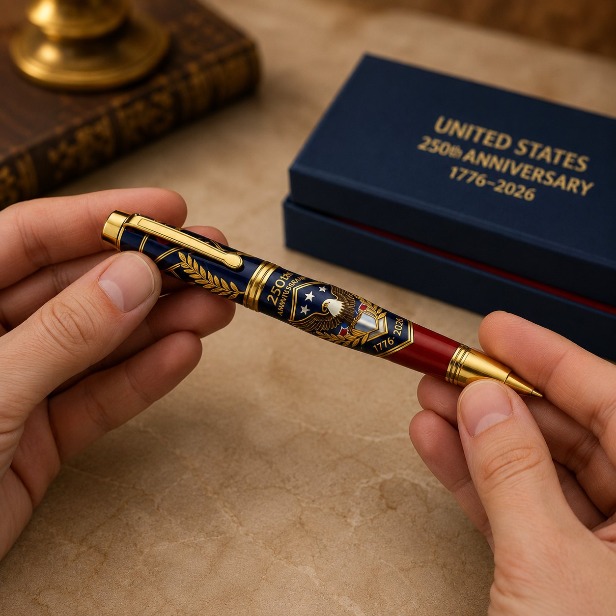 🖊100% Handmade 250th Anniversary Pen丨Crafted From Real Titanium Alloy & Bullet Casing