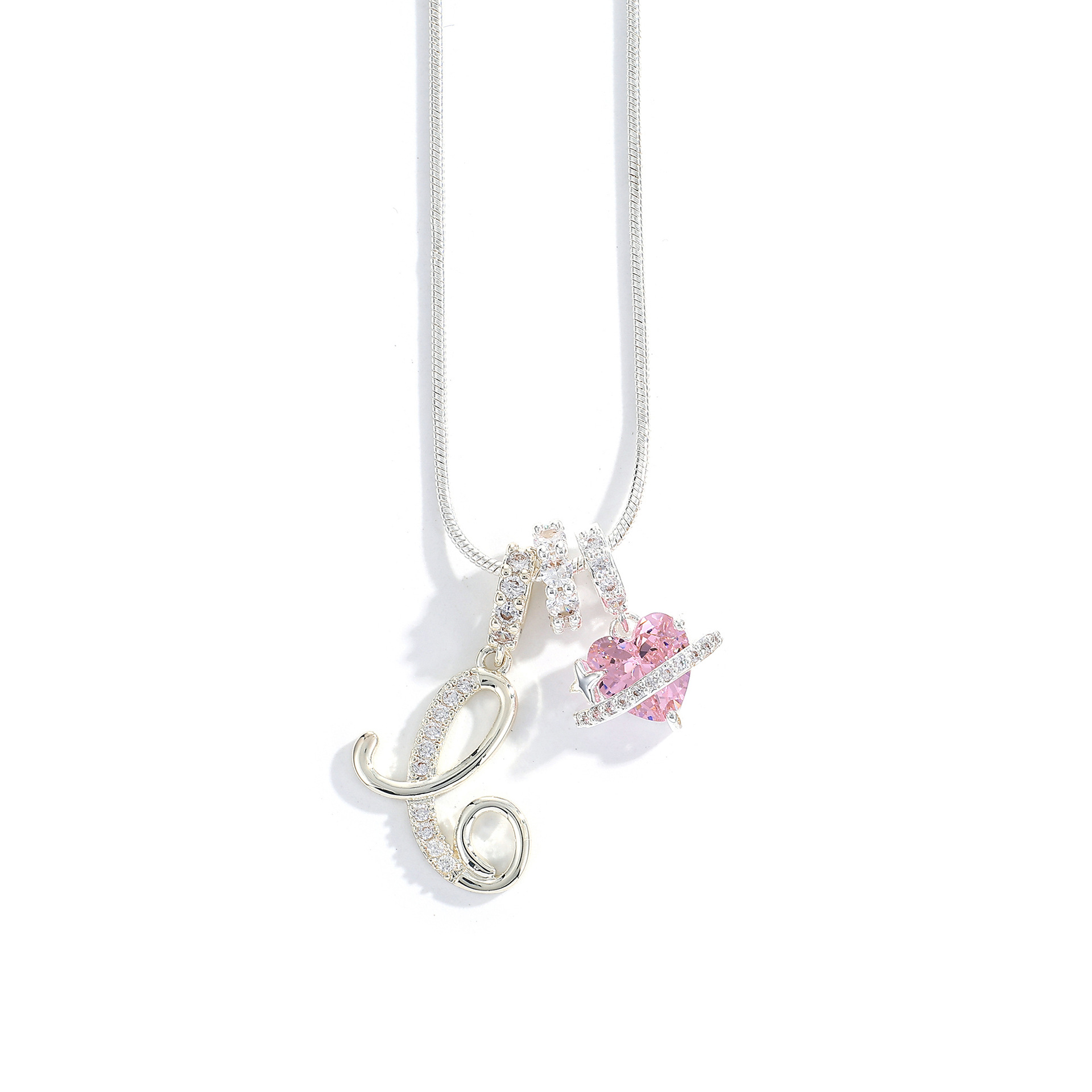 3-Layering Initial A-Z Letter Pendant Necklaces