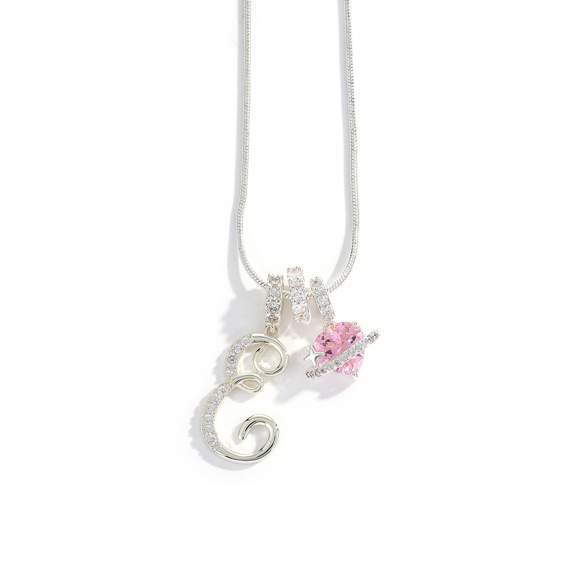 3-Layering Initial A-Z Letter Pendant Necklaces