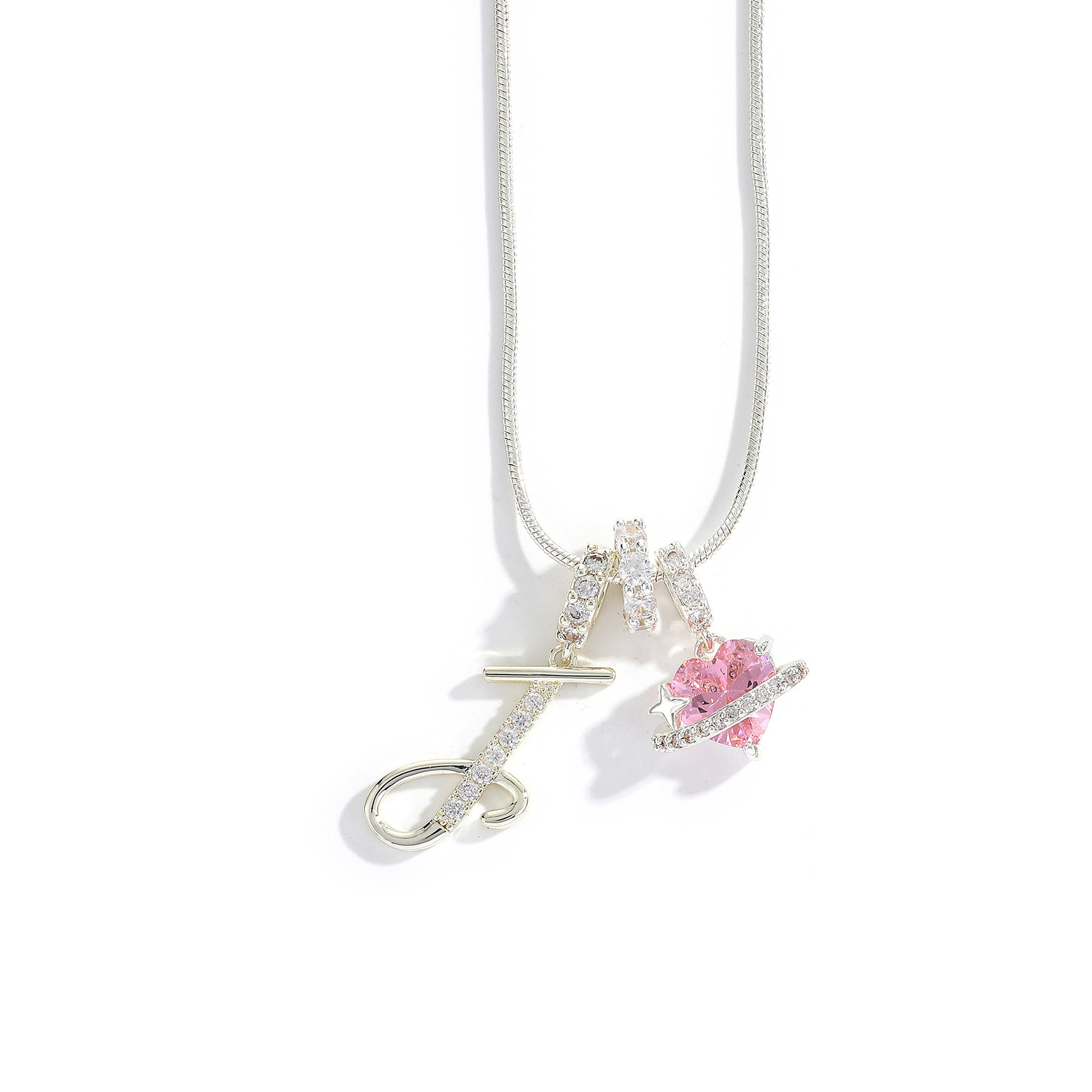 3-Layering Initial A-Z Letter Pendant Necklaces
