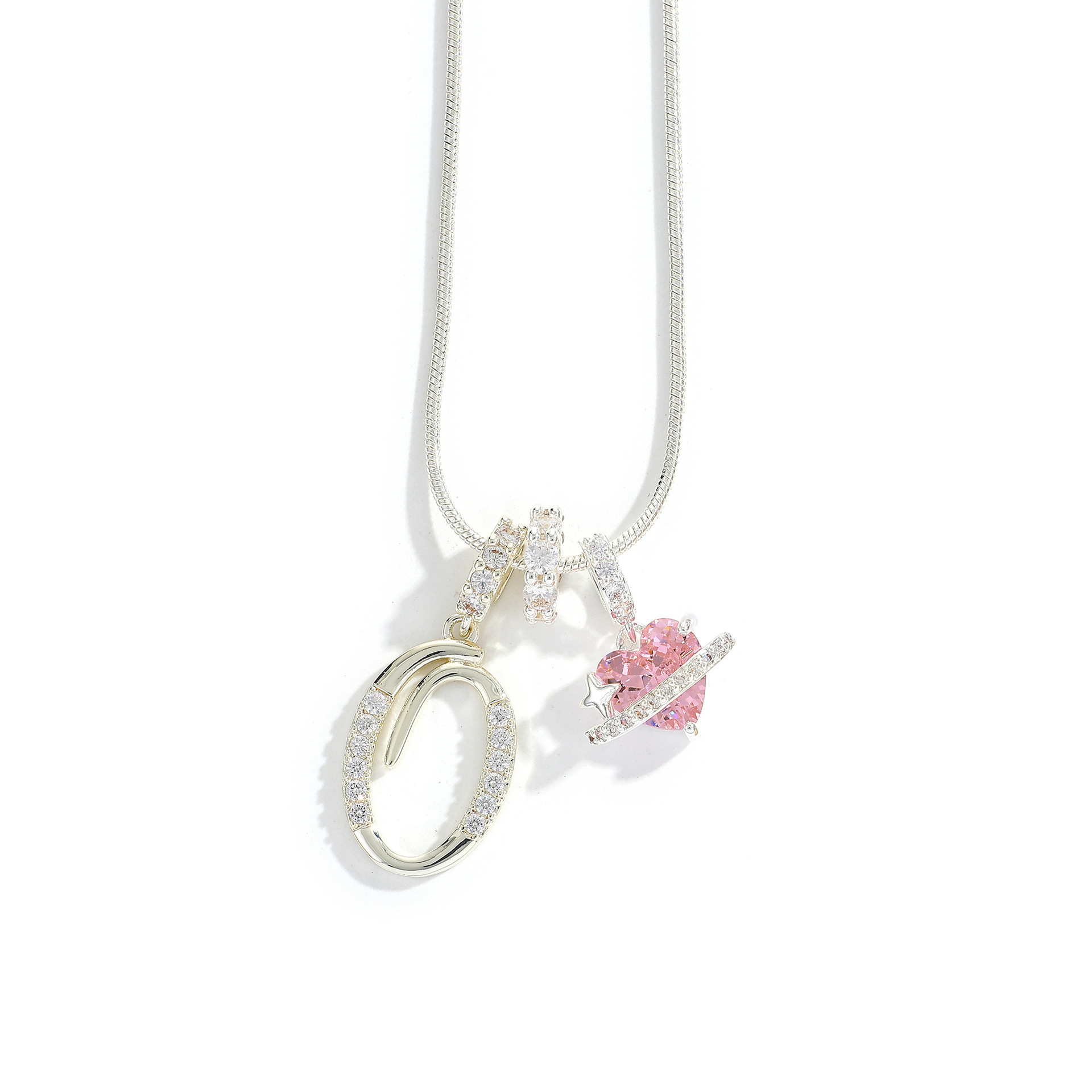3-Layering Initial A-Z Letter Pendant Necklaces