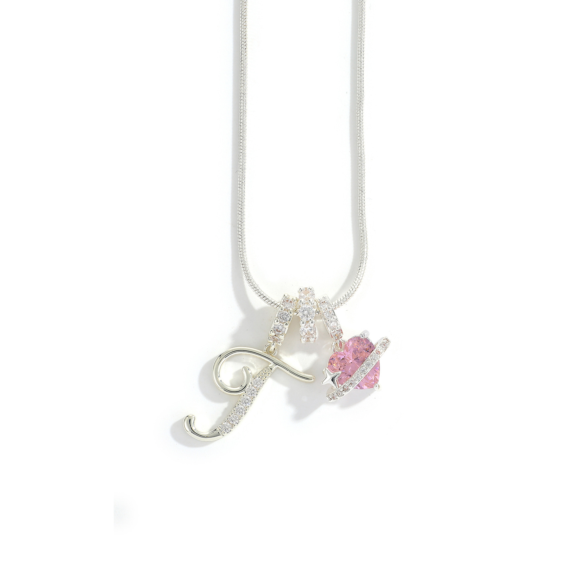 3-Layering Initial A-Z Letter Pendant Necklaces