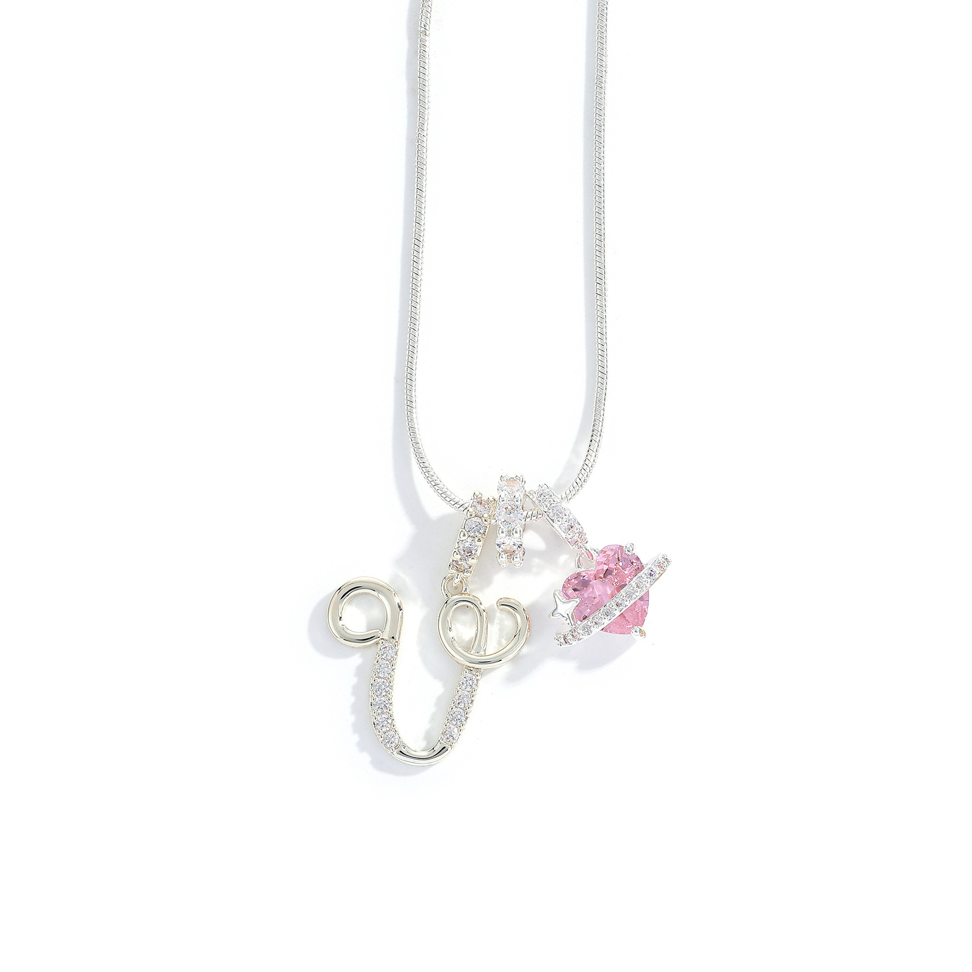 3-Layering Initial A-Z Letter Pendant Necklaces