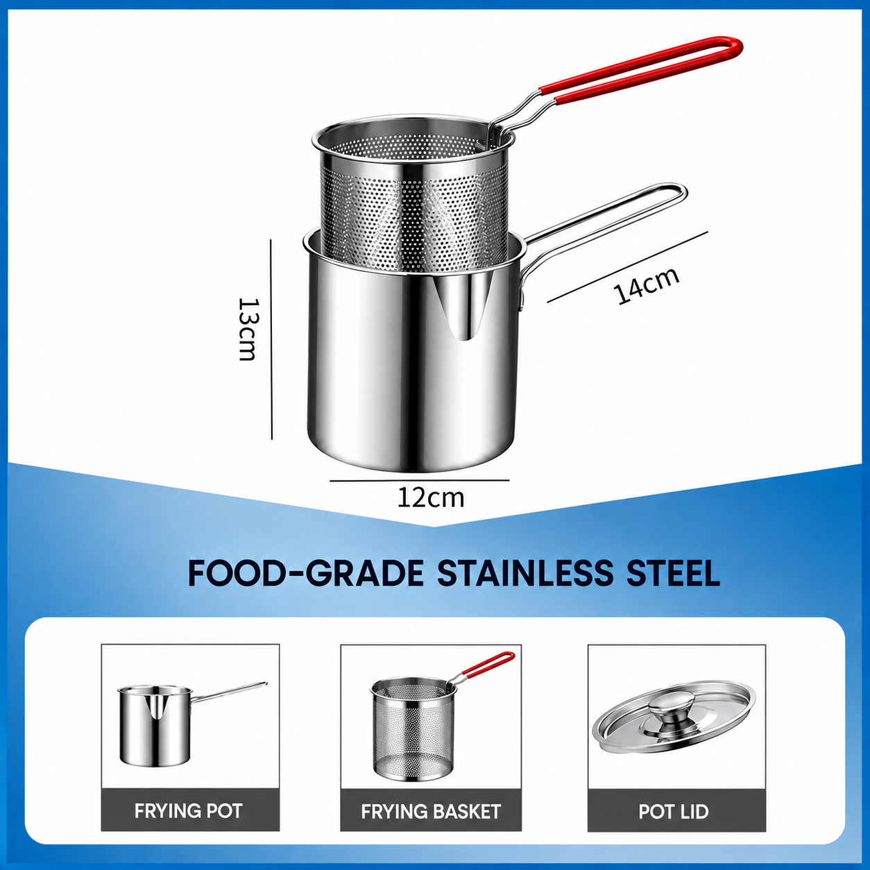 Multifunctional  Stainless Steel Fryer