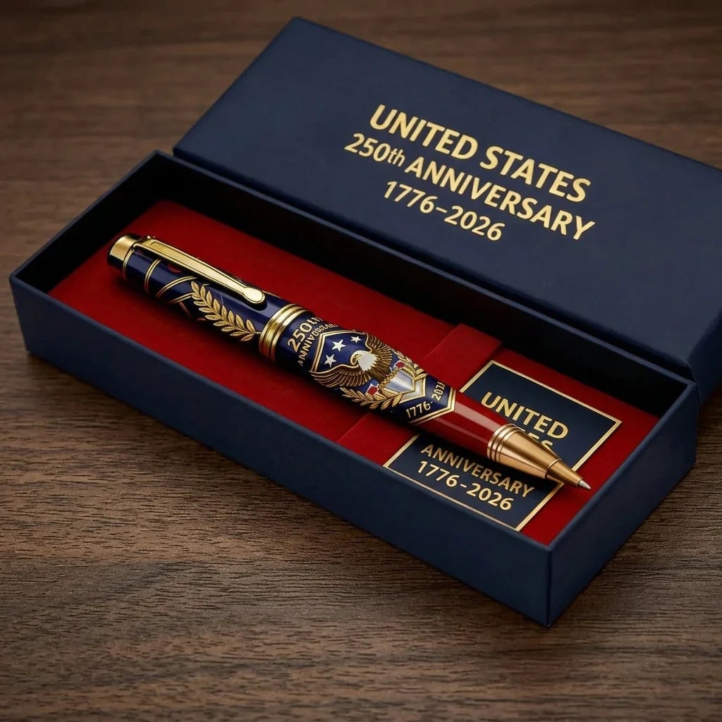 🖊100% Handmade 250th Anniversary Pen丨Crafted From Real Titanium Alloy & Bullet Casing