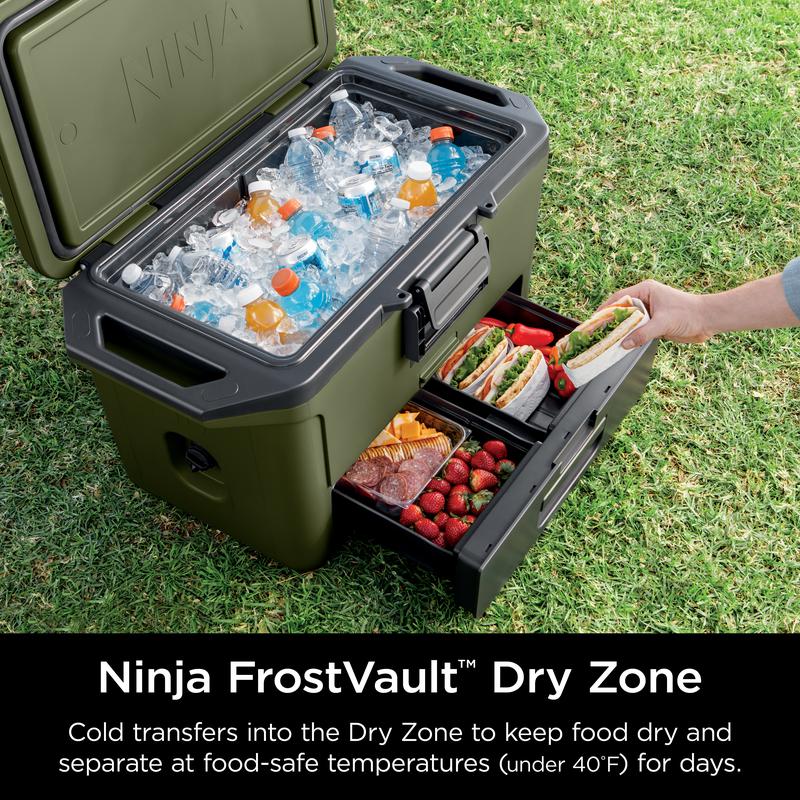 Hielera rígida FrostVault de 50 qt con zona seca fría - FB151