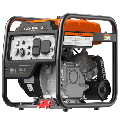 Generador portátil de 4400 vatios para uso fuera de la red eléctrica, equipo de energía para exteriores
