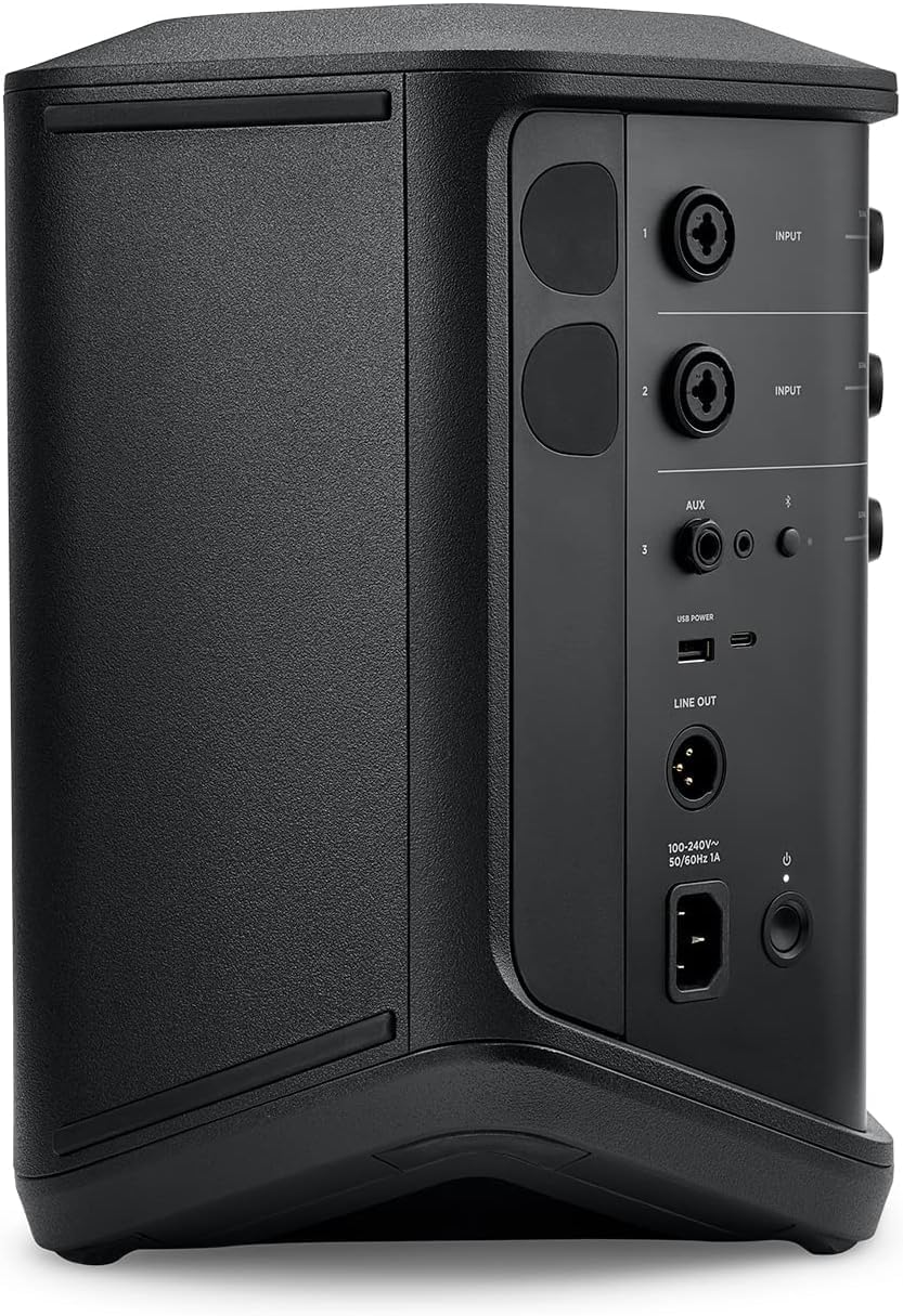 Bose S1 Pro - Sistema de bocinas Bluetooth con batería, micrófono Shure PGA48, Cable de Audio XLR de 4.6 Metros (6 artículos)