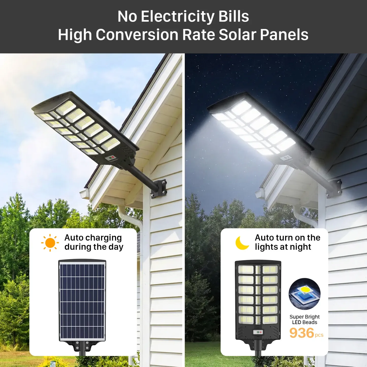 Lámpara solar de pared para exteriores – LED con sensor de movimiento y 3 modos | Luz de seguridad impermeable IP66 con control remoto | Luz para jardín, patio y porche | Iluminación solar para exteriores