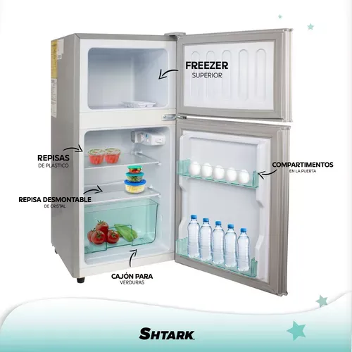 Frigobar Refrigerador Con Freezer Cuory 86l 2 Puertas 3 Pies