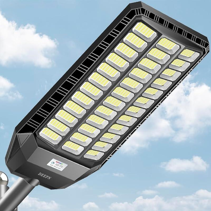 😱Stock limitado - ¡Compra 1 y llévate otra GRATIS!🎁 Farolas solares DEEPN 9000W IP67 superbrillantes, 650000 lúmenes, lámpara LED de bajo consumo, sensor de movimiento del anochecer al amanecer, control remoto, 3 modos de iluminación, iluminación e