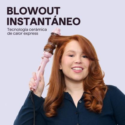 Wavytalk Multi Curl, 5 en 1 Ceramic Curling Wand, rizador de pelo de calentamiento rápido de 1/2 a 1 1/2 pulgadas y cepillo térmico, rizador de pelo de doble voltaje