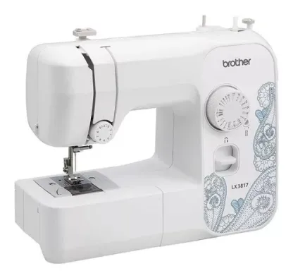 Máquina de coser Brother LX3817 portátil blanca 110V-rag
