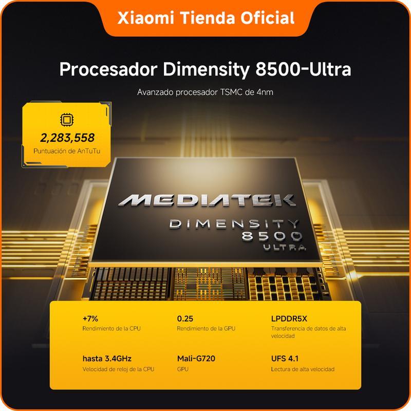 POCO X8 Pro | Con regalo exclusivo | Procesador Dimensity 8500-Ultra | Batería de 6500mAh (típ) con HyperCharge de 100W | Pantalla AMOLED ultrabrillante de 1.5K y 120Hz | Cámara Sony IMX882 de 50MP con OIS | Resistencia al polvo y al agua IP68