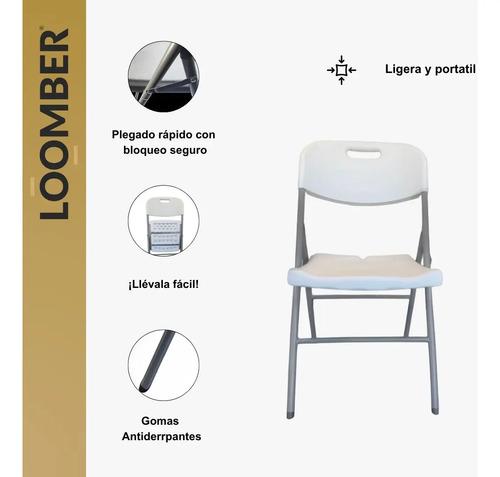 Envío GRATIS Paquete de 8 Sillas Plegables Blanca Color Blanco