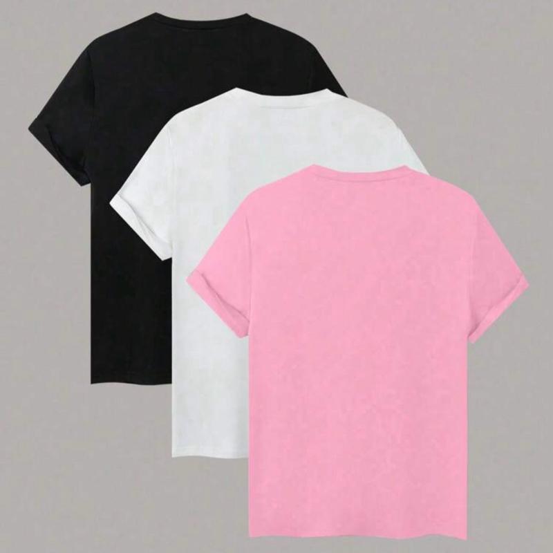 5 Pack de Playeras para Dama Suave y Fresca  Ideal para Uso Diario tela brush dama