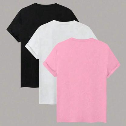 5 Pack de Playeras para Dama Suave y Fresca  Ideal para Uso Diario tela brush dama