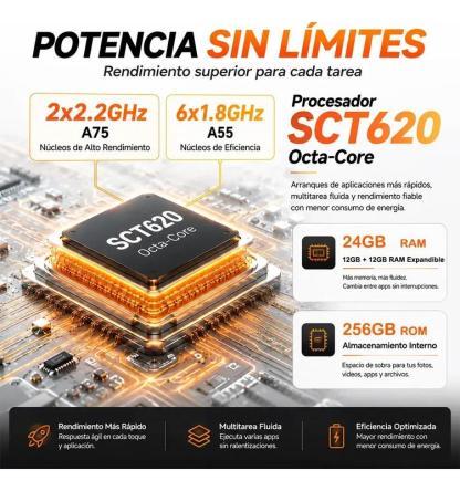 CUBOT Kingkong ES 5 Robusto Dual Sim 128 Gb Amarillo 6 Gb Ram (expandible Hasta 12 Gb) 7000mah Android 16 B