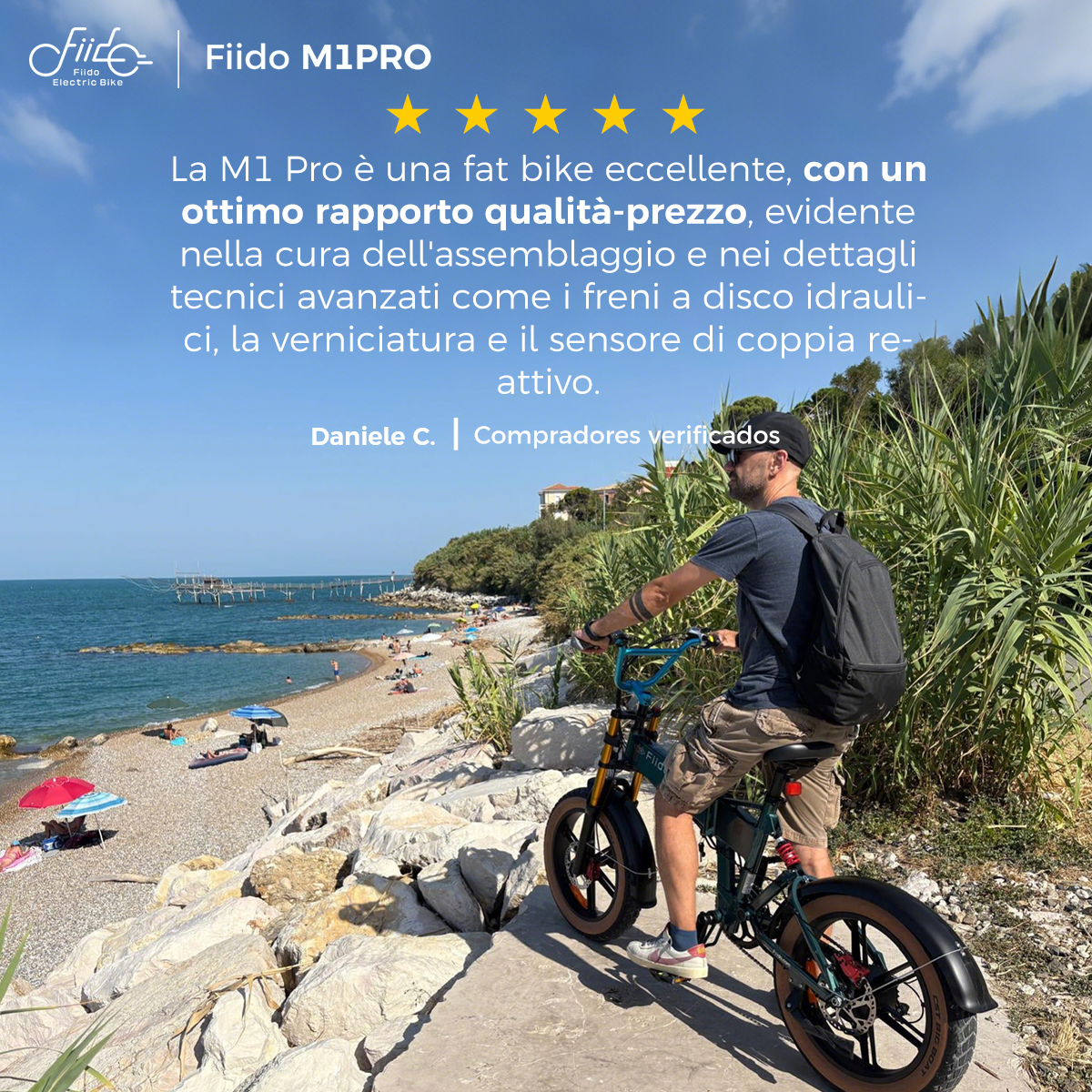 yg-Fiido M1 Pro Bicicleta Electrica Plegable De Ruedas Gordas