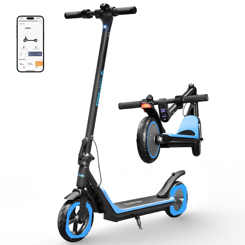scooter electrico HONEY WHALE M1 LITE 500W 25km/h， 16km autonomia，5.2AH capacidad de bateria，patin electrico con plegable y ligero