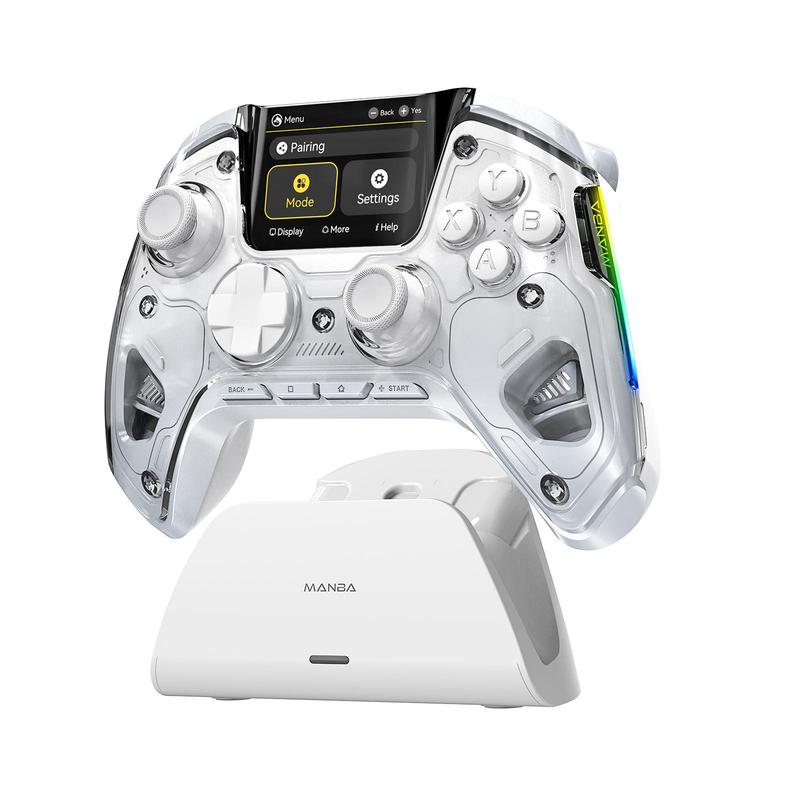 FIEHDUW NO DRIFT ManbaOne Interactive Screen Gaming Controller for PC/Switch/iOS/Android/Steam Deck, Hall Effect Stick & Trigger(Not Compatible with Xbox, PS5)