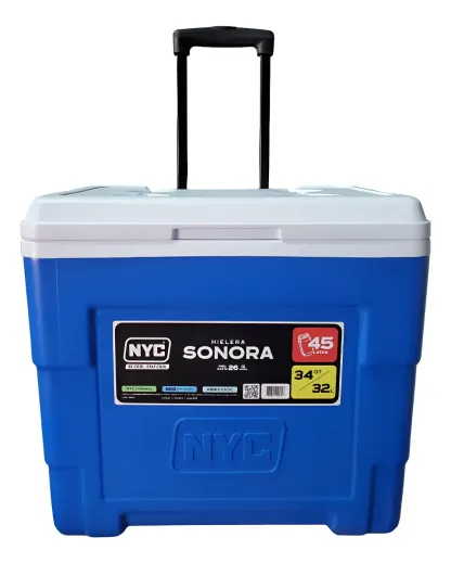 Hielera Con Ruedas 45 Latas 32 L Nyc De 34qt Sonora