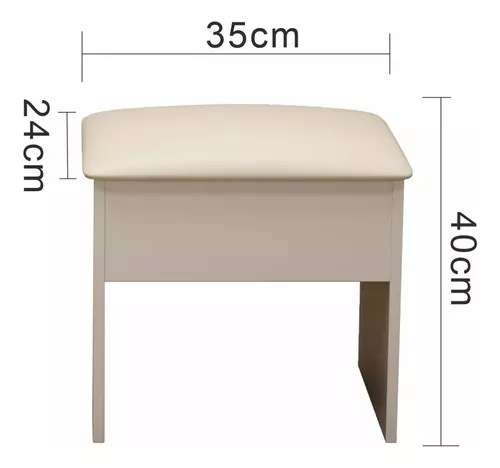 Tocador De Dormitorio Con Led Espejo Con Silla Compacto New Multifuncional Tocador Vanity Con Espejo Y Cajón Recamara