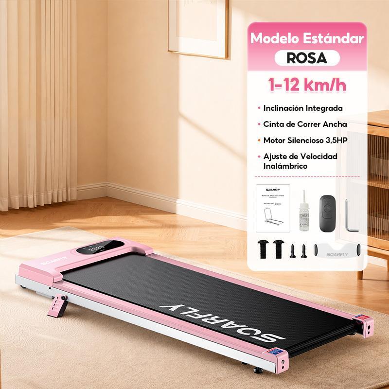 Caminadora Eléctrica con Pasamanos para Casa y Oficina, Cinta de Correr Plegable con Motor 3.5 HP y Control Remoto