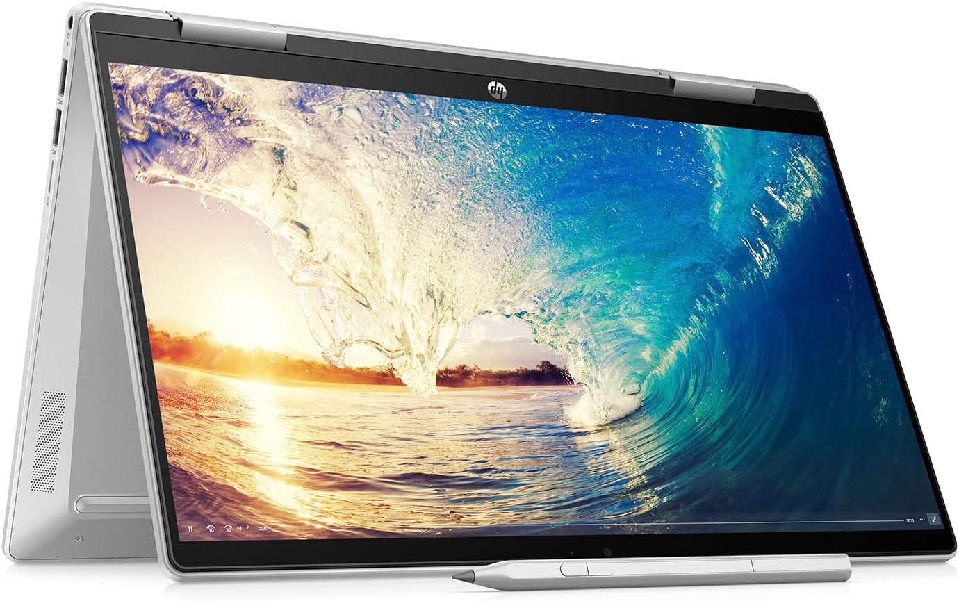 HP Laptop Pavilion x360 14-ek0010la, Intel Core i3, 8 GB RAM, 512 GB SSD, FHD, 14", Táctil, Windows 11 Home, Teclado en Español, Garantía México, Plateado