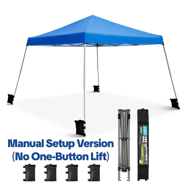 [Impermeable y resistente a los rayos UV] Carpa plegable PHIVILLA de 3,6x3,6 m, carpa portátil instantánea para exteriores, cenador para exteriores con cierre de un solo botón y bolsa con ruedas.