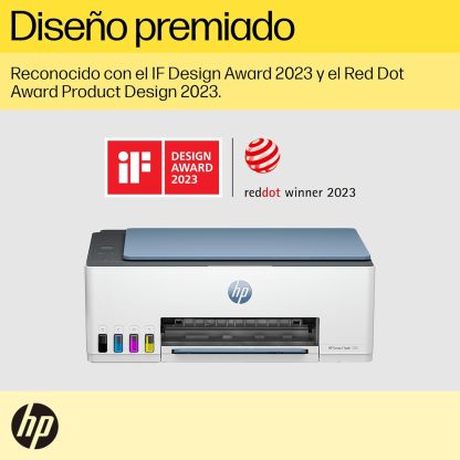 HP Impresora Multifuncional Smart Tank 580, Tinta Continua, Color, Wi-Fi, Dúplex (Doble Cara) Manual, Impresión Desde Smart App, 2 años de Garantía (1F3Y2A)
