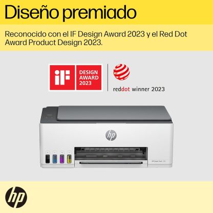 HP Impresora Multifuncional Smart Tank 580, Tinta Continua, Color, Wi-Fi, Dúplex (Doble Cara) Manual, Impresión Desde Smart App, 2 años de Garantía (1F3Y2A)