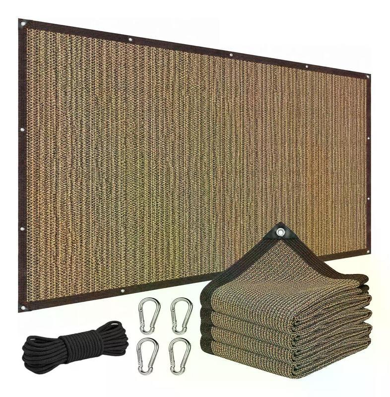 Malla Sombra Para Jardin 6x4 Metros Con Cuerda De 10 Metros + 4 Hebilla, 95 % De Bloqueo De La Luz Protección Uv Antiviento Y Impermeable Apto Para Uso En Exteriores, Patios Y Cocheras Beige