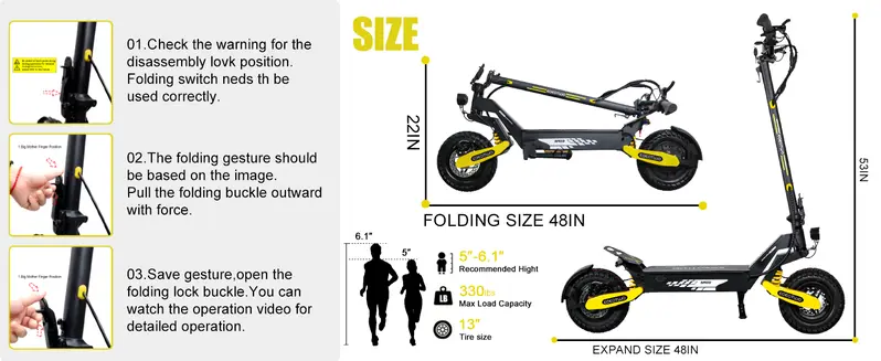 EOEOTWO All Terrain High Performance Dual Motor Aluminum Alloy Motorized Scooter for Adults, 1200W, 30MPH Speed, 20/40Miles Range, 3-Second Folding, 330LBs Load Capacity, Dual Shock Absorption, Cool Gadgets, Cool Outdoor Stuff, Outdoor Stuff for Adults