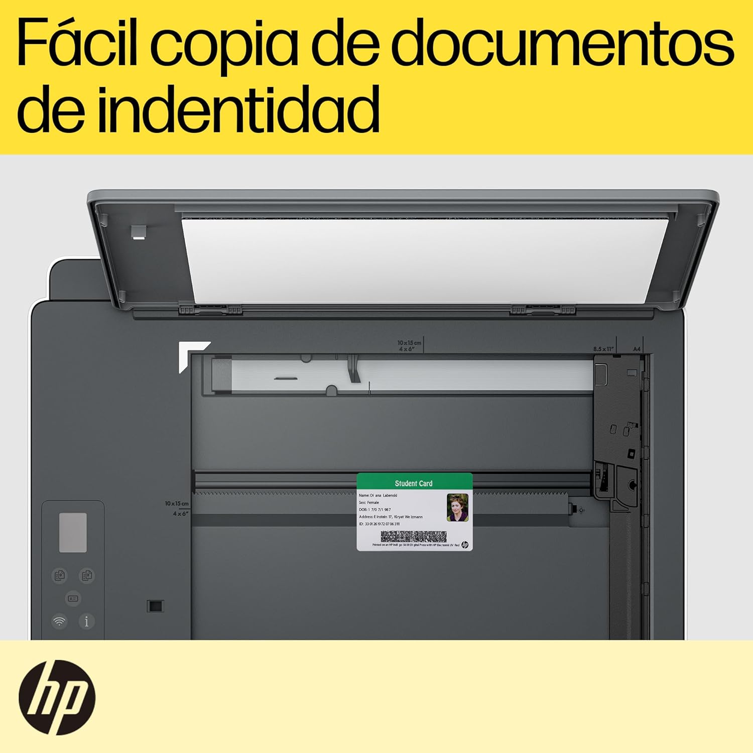 HP Impresora Multifuncional Smart Tank 580, Tinta Continua, Color, Wi-Fi, Dúplex (Doble Cara) Manual, Impresión Desde Smart App, 2 años de Garantía (1F3Y2A)
