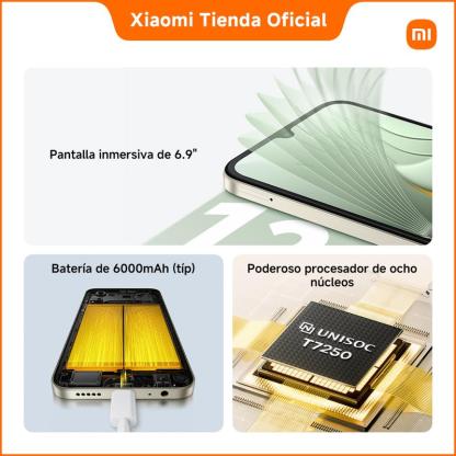 POCO C81 Pro con Redmi Buds 6 Play GRATIS | Pantalla inmersiva de 6.9" | Batería de 6000mAh (típ) | Poderoso procesador de ocho núcleos | Diseño delgado y sofisticado | Cámara dual de 13MP con AI