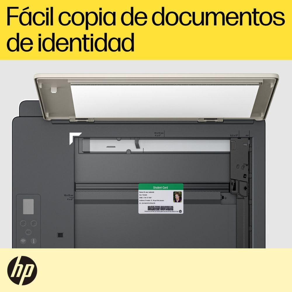 HP Impresora Multifuncional Smart Tank 580, Tinta Continua, Color, Wi-Fi, Dúplex (Doble Cara) Manual, Impresión Desde Smart App, 2 años de Garantía (1F3Y2A)