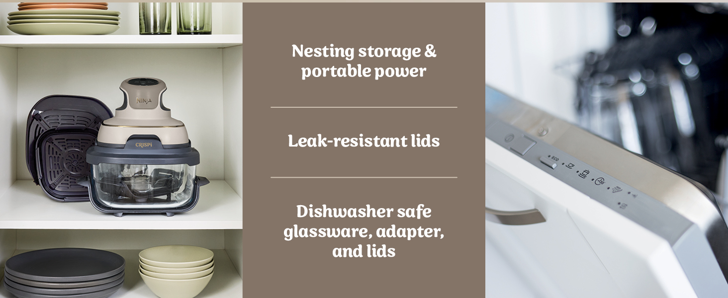 Storage, leak resistant, dishwasher safe