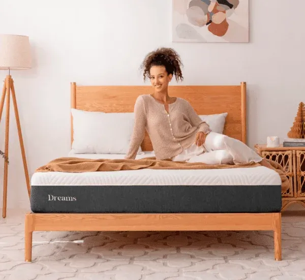 Colchón Dreams Lite, Firmeza Media-Alta  2 Capas de Espuma  Soporte Ergonómico Adecuado  Forro Removible y Lavable