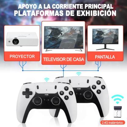 edición 2026 de la última consola retro inalámbrica MAX con 128 GB de almacenamiento, más de 40000 juegos preinstalados y salida de televisión 4K HDMI, es el regalo perfecto para estas fiestas.
