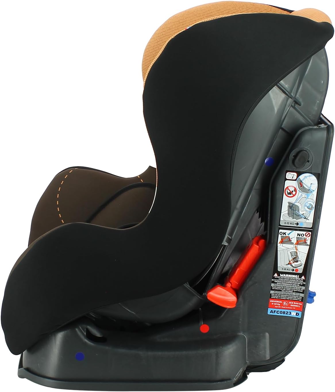 Disney - COSMO Autoasiento Grupo 0/1/2 (0-25Kg) - Made in France - Respaldo de carretera 0-10Kg - Inclinable -