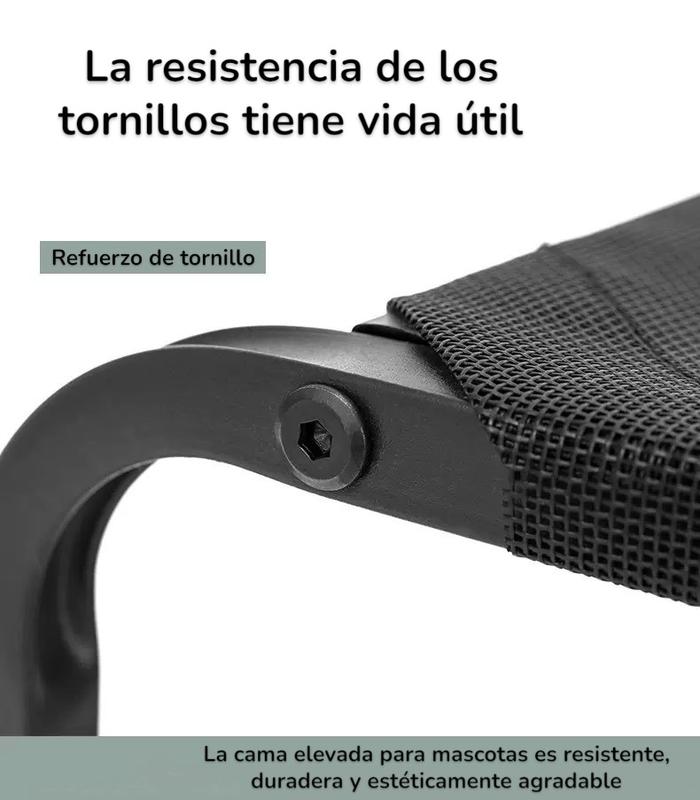 Cama Elevada Para Mascotas Grandes Perros Gatos Transpirable UNAMASCOTA