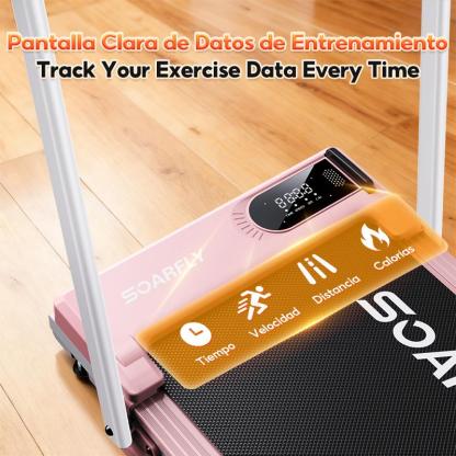 Caminadora Eléctrica con Pasamanos para Casa y Oficina, Cinta de Correr Plegable con Motor 3.5 HP y Control Remoto