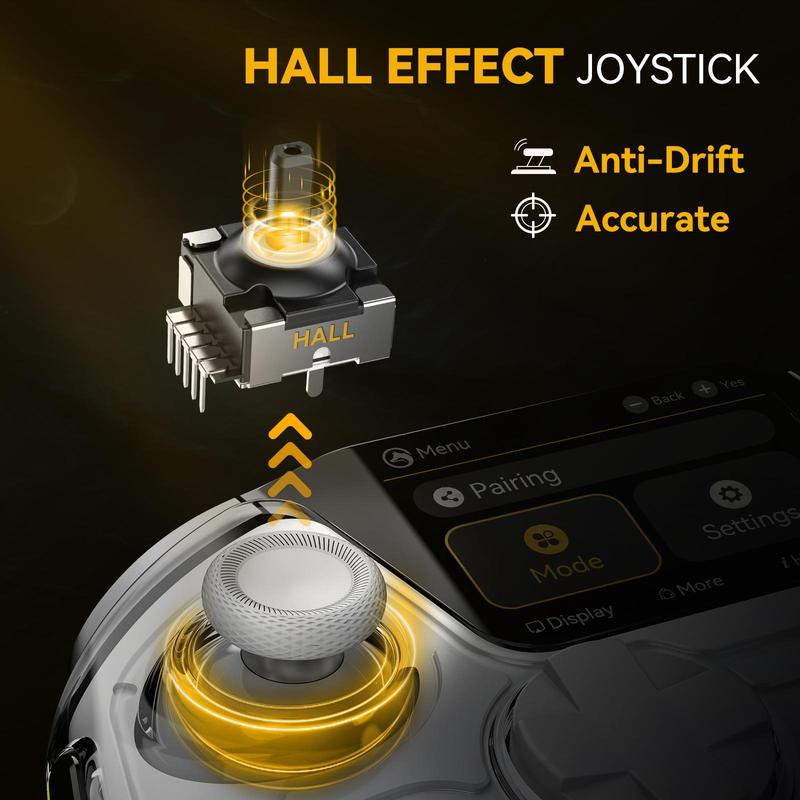 FIEHDUW NO DRIFT ManbaOne Interactive Screen Gaming Controller for PC/Switch/iOS/Android/Steam Deck, Hall Effect Stick & Trigger(Not Compatible with Xbox, PS5)